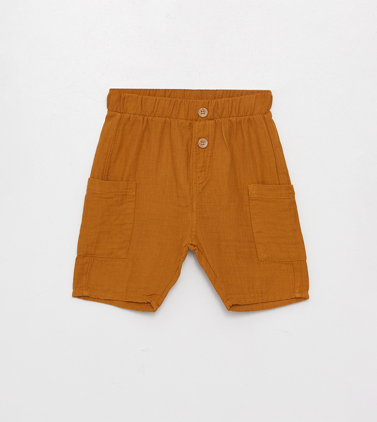 Solid Short Sleeves Clothing Set