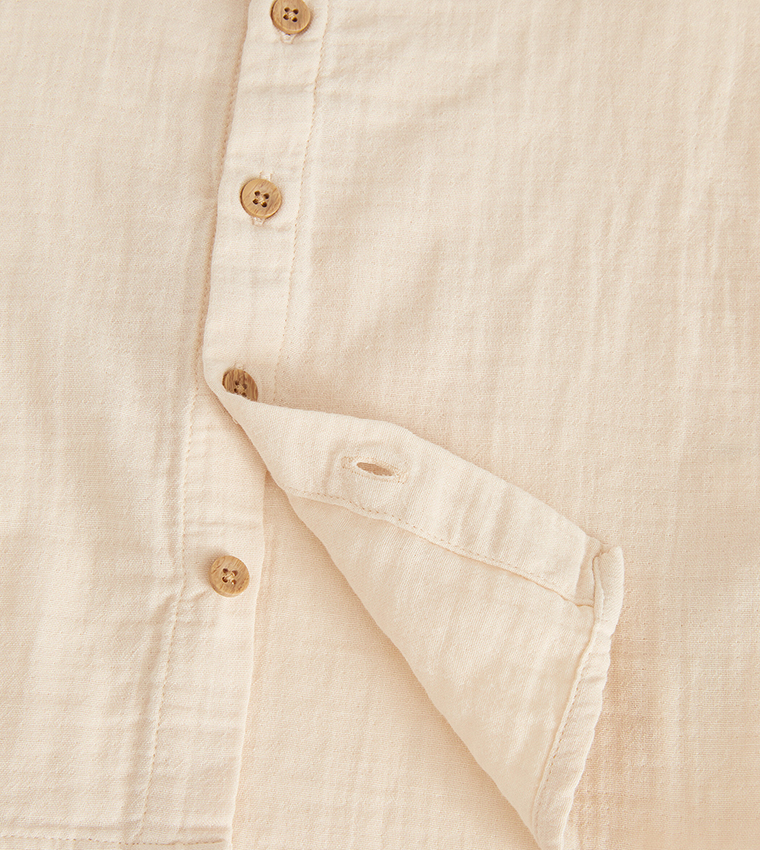 Solid Short Sleeves Clothing Set