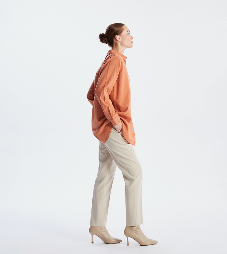 Solid Slim Fit Trousers