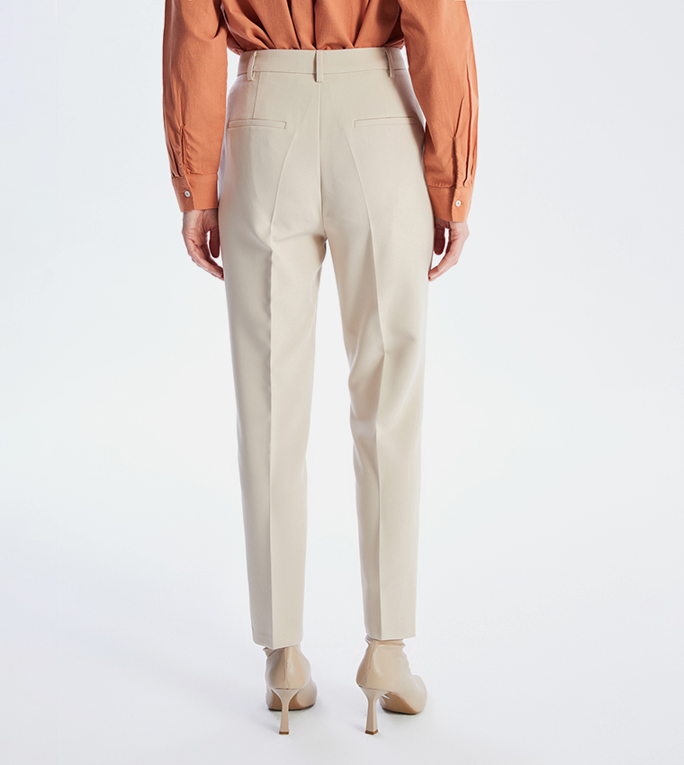 Solid Slim Fit Trousers