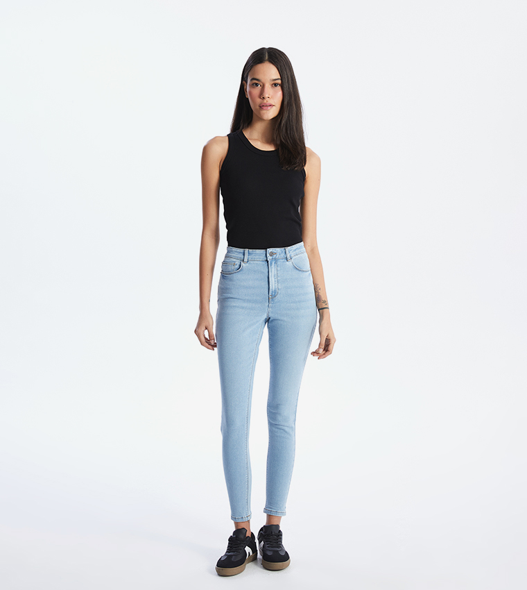 High Waist Skinny Fit Jeans