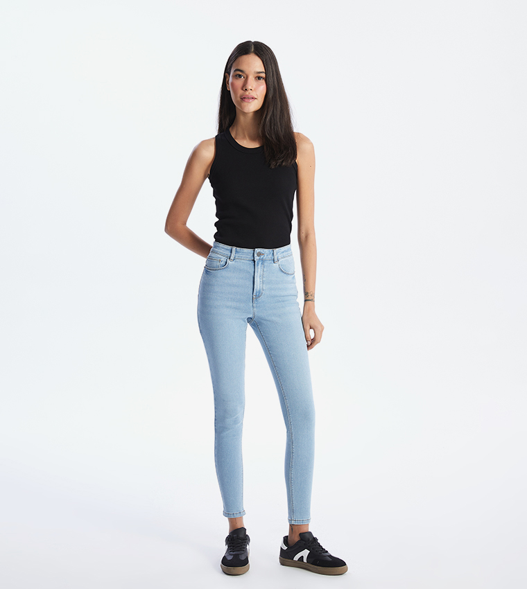 High Waist Skinny Fit Jeans