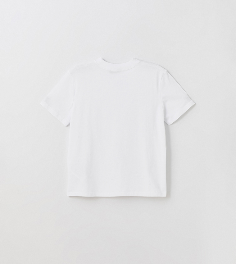 Solid Crew Neck Short Sleeves T-Shirt