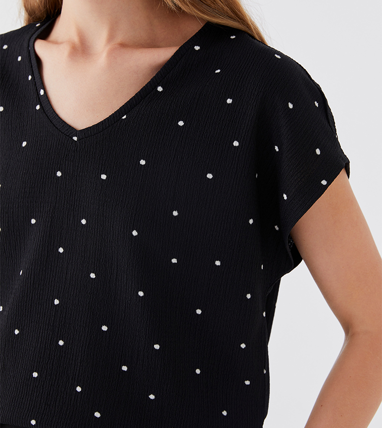 Polka Dot Short Sleeves T-Shirt