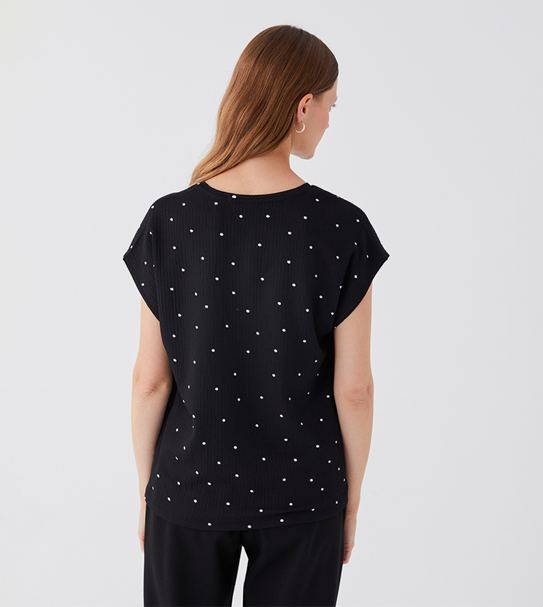 Polka Dot Short Sleeves T-Shirt