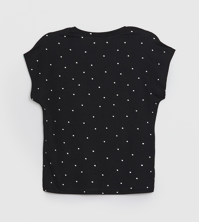 Polka Dot Short Sleeves T-Shirt