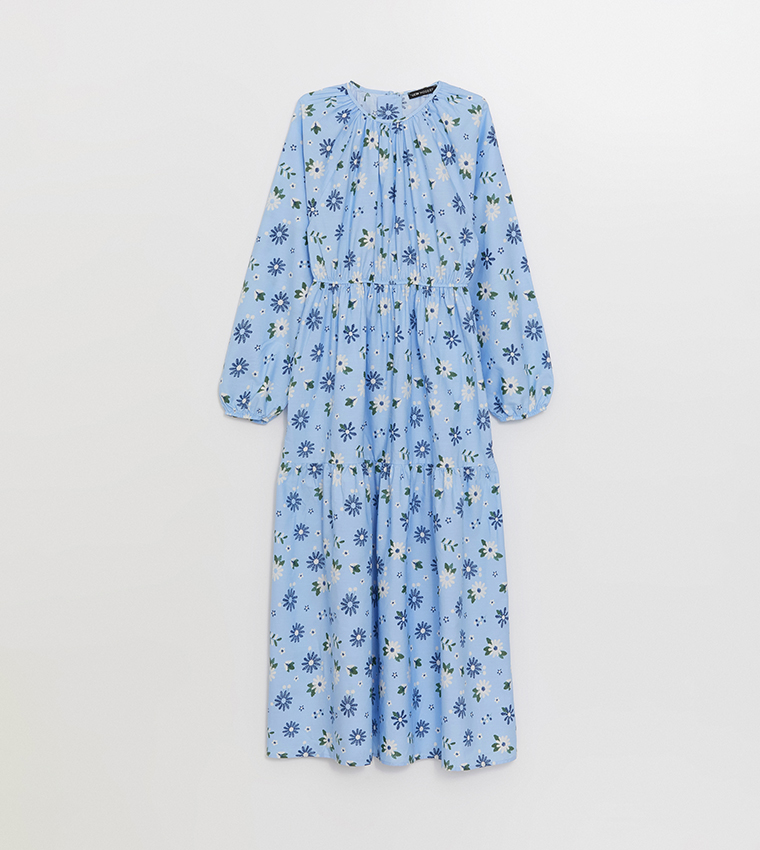 Printed Long Sleeves Dress
