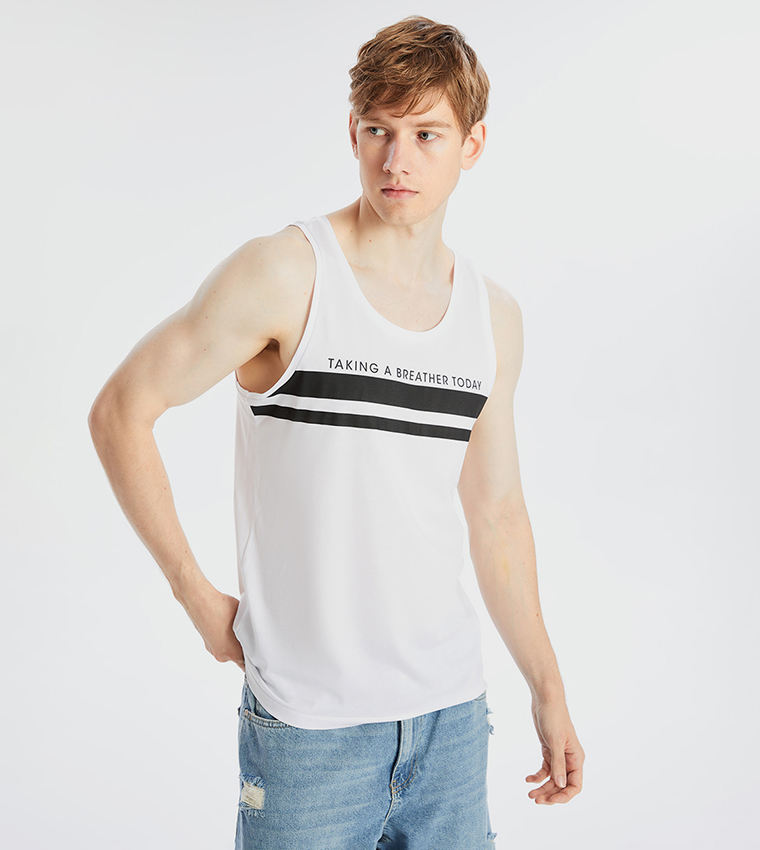 Printed Sleeveless Tank Top