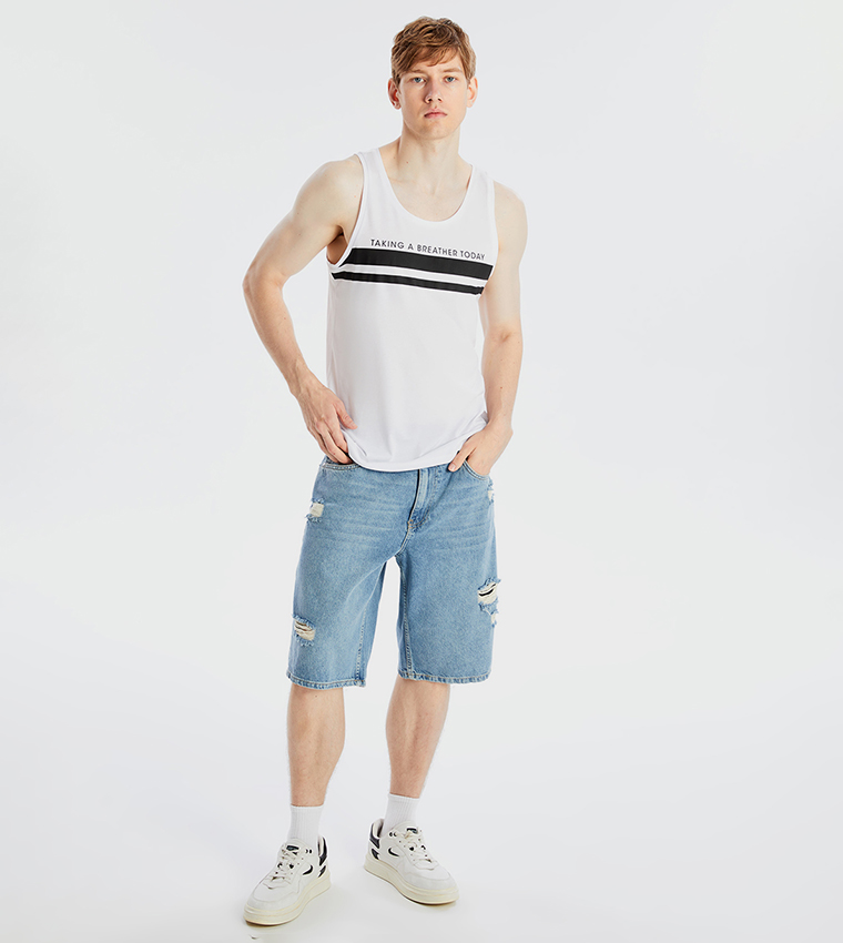 Printed Sleeveless Tank Top