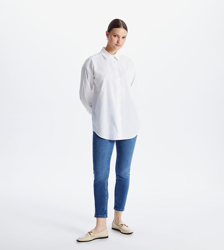 High Waist Slim Fit Jeans