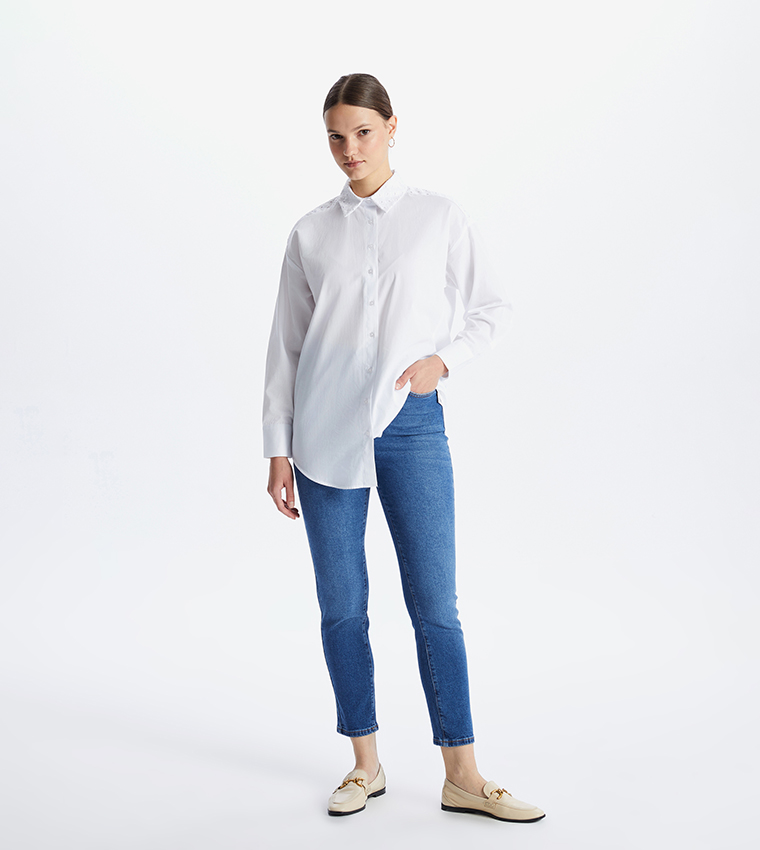 High Waist Slim Fit Jeans