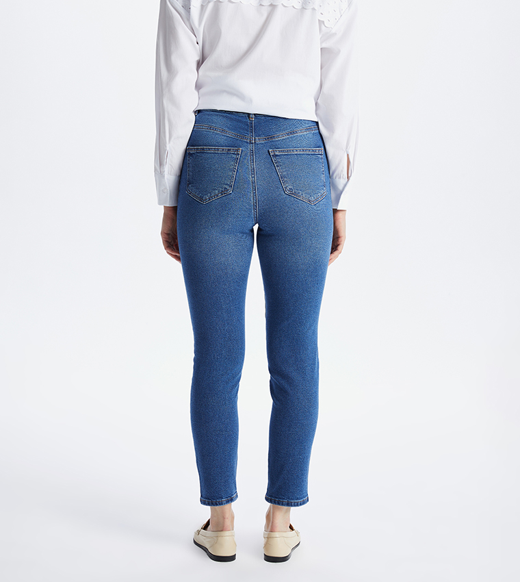 High Waist Slim Fit Jeans