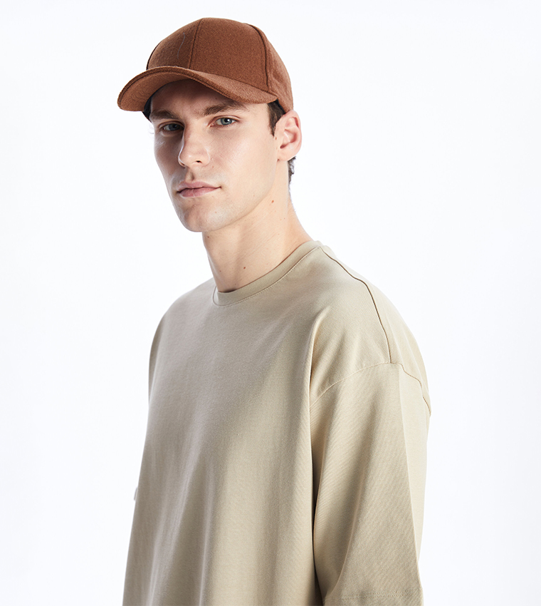 Solid Short Sleeves Oversized Combed Cotton T-Shirt