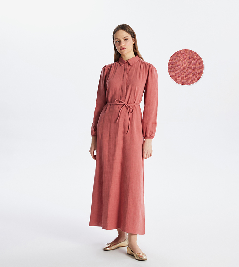 【新品未開封】lace collar shirt dress 大阪店WEB限定【Chikashitsu +】lace open collar shirt (2color