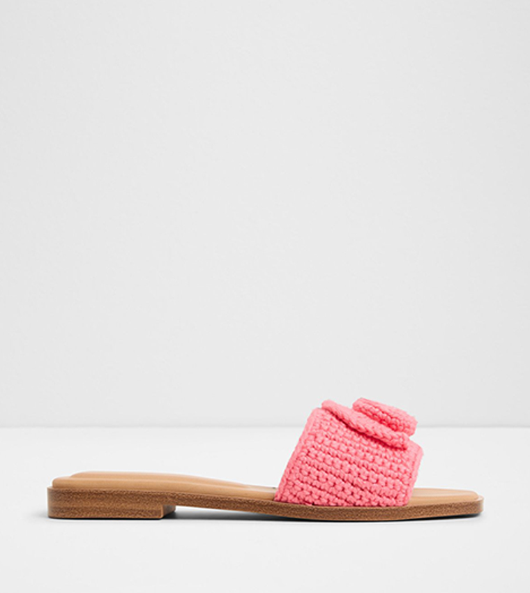 SABBIA Open Toe Crochet Flat Sandals