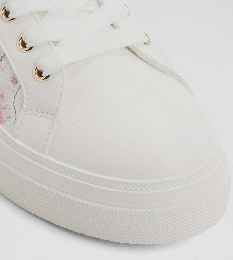 SADDIE Printed Lace-Up Sneakers