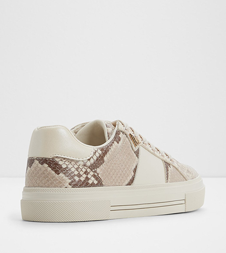 SADDIE Animal Print Lace-Up Sneakers