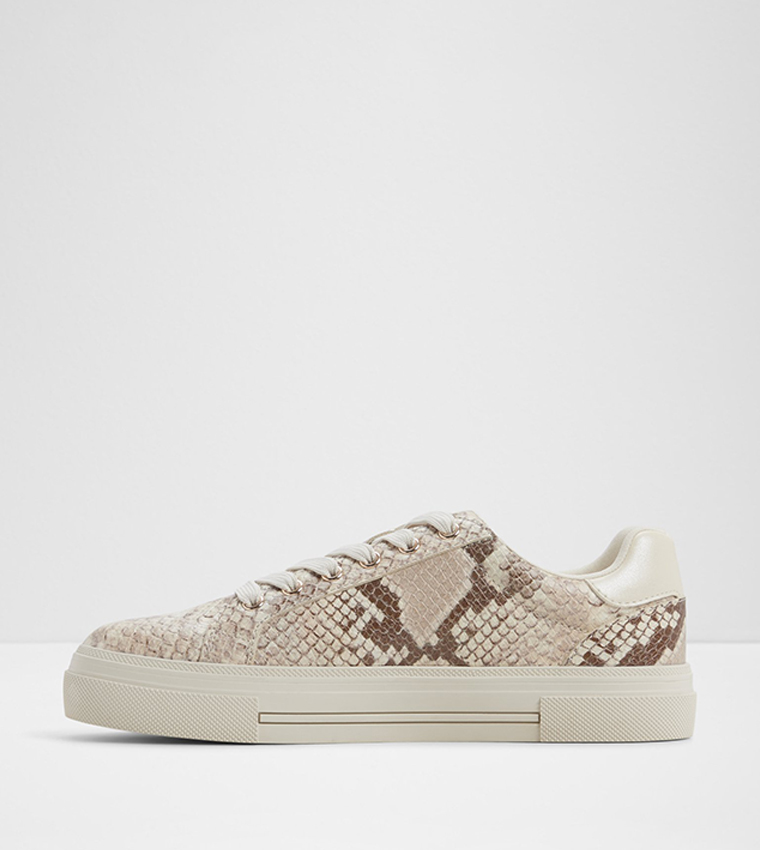SADDIE Animal Print Lace-Up Sneakers