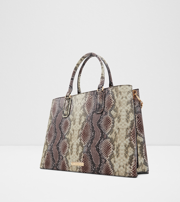 Snakeskin hotsell tote handbag