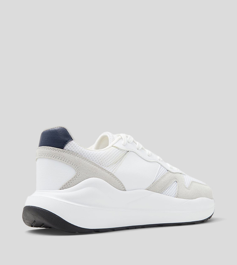 SALDAIR Mesh Detail Lace Up Sneakers