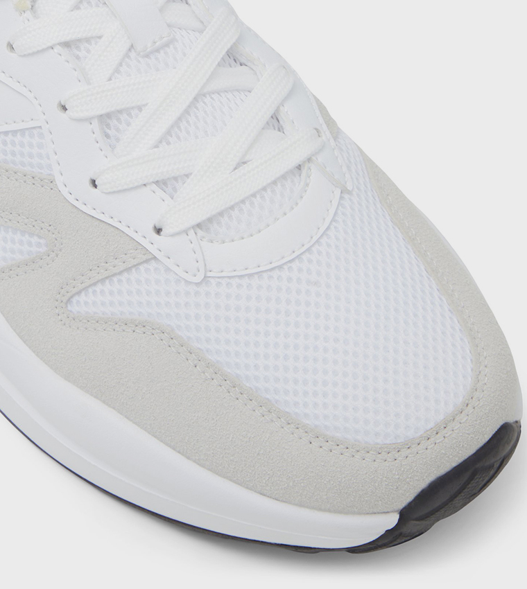 SALDAIR Mesh Detail Lace Up Sneakers