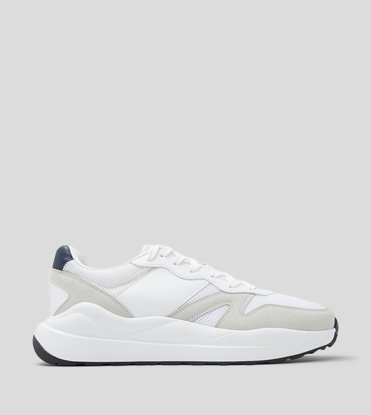 SALDAIR Mesh Detail Lace Up Sneakers