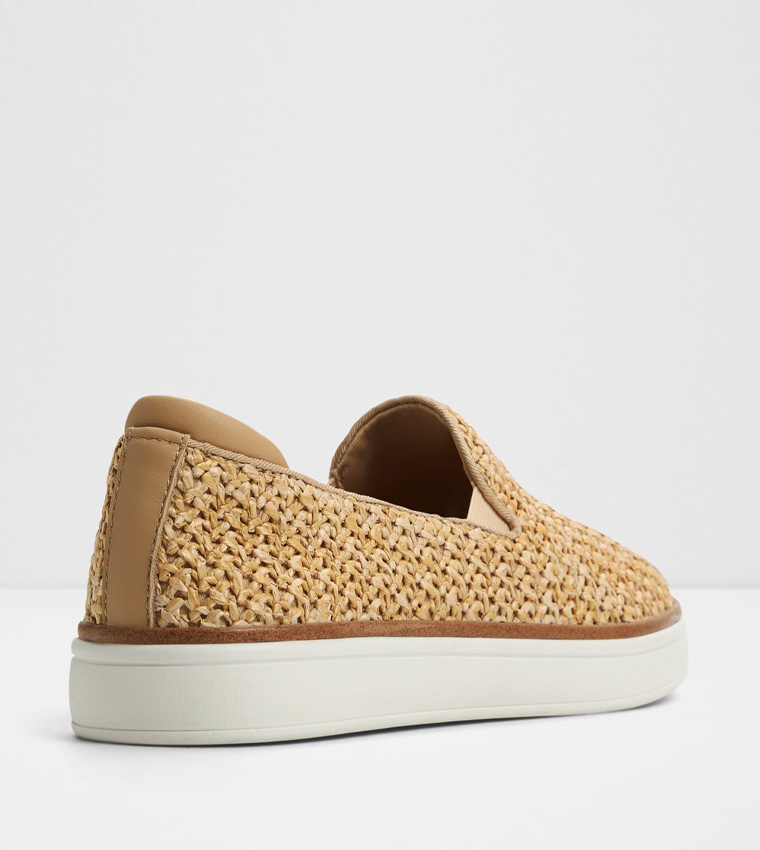 SALLIVIAN Straw Woven Slip-On Shoes
