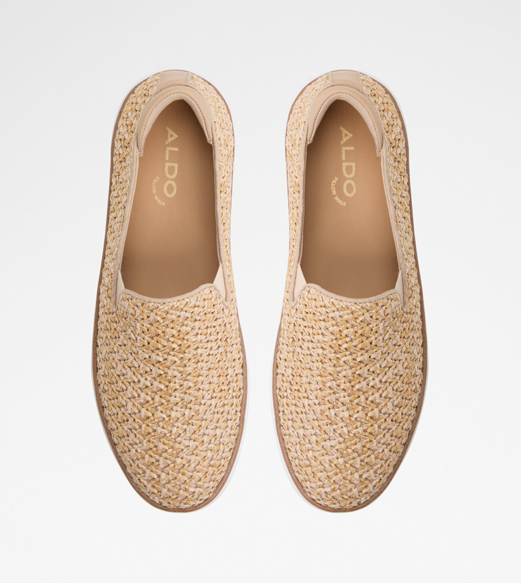 SALLIVIAN Straw Woven Slip-On Shoes