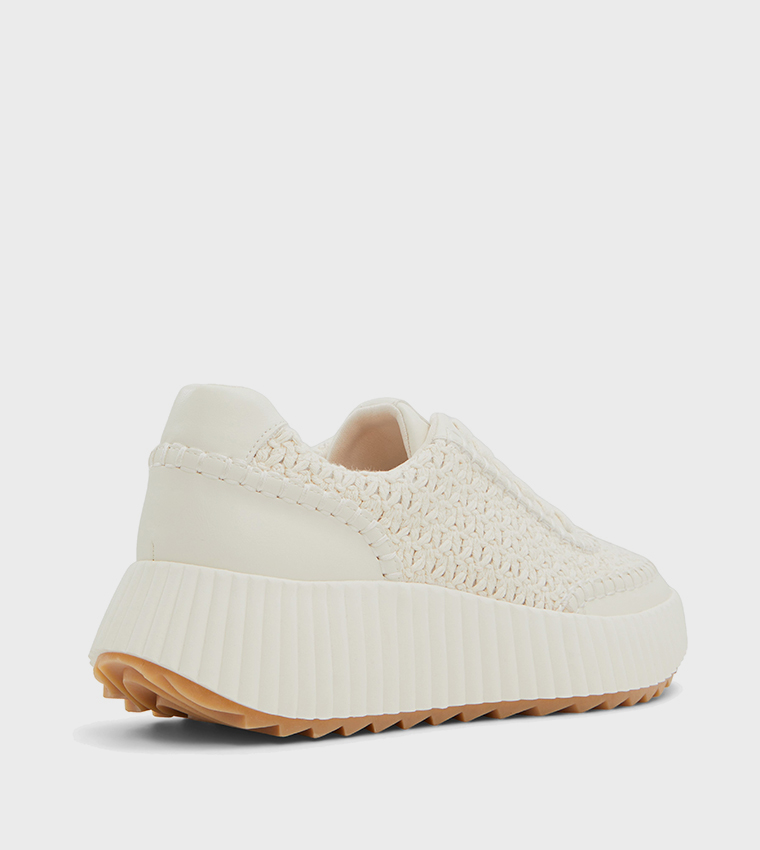 SALLYY Crochet Lace Up Sneakers
