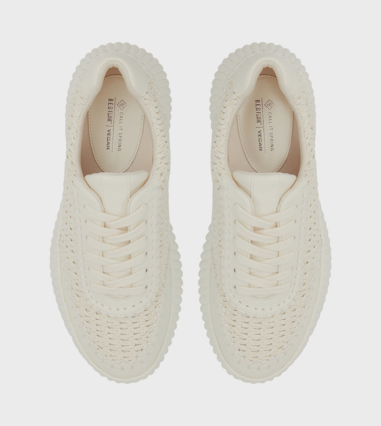 SALLYY Crochet Lace Up Sneakers