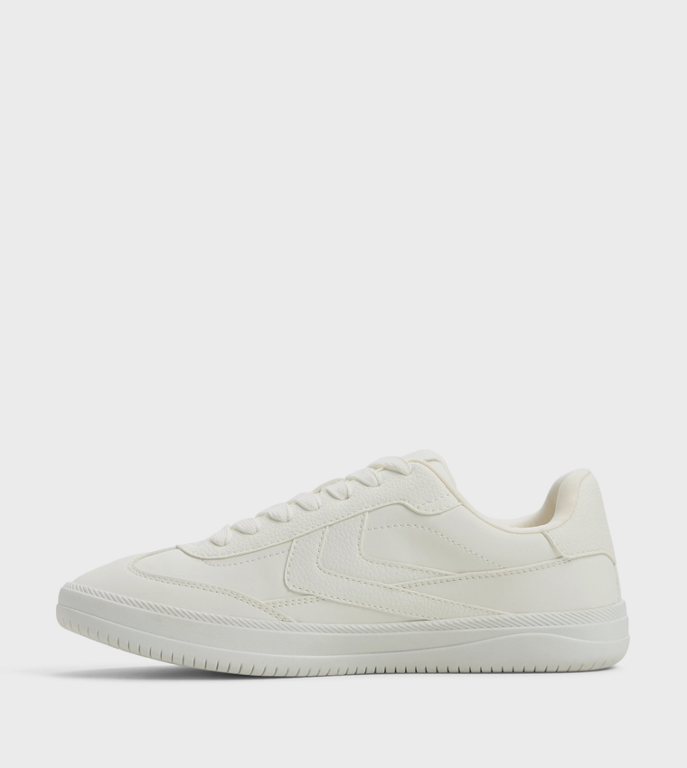 SALOME Textured Lace-Up Sneakers