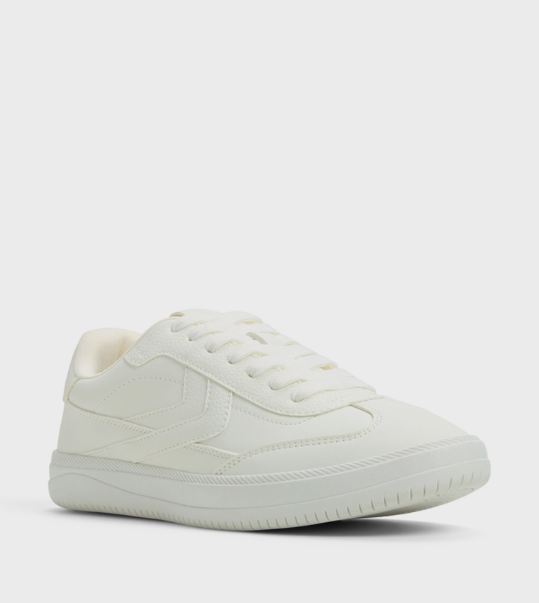 SALOME Textured Lace-Up Sneakers
