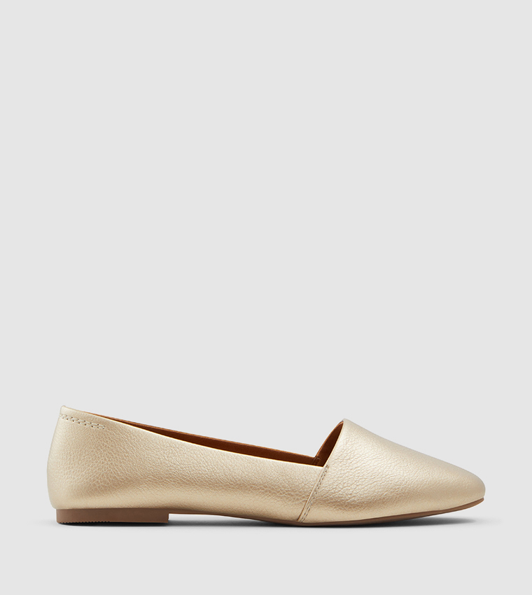 Solid Ballerinas-Gold