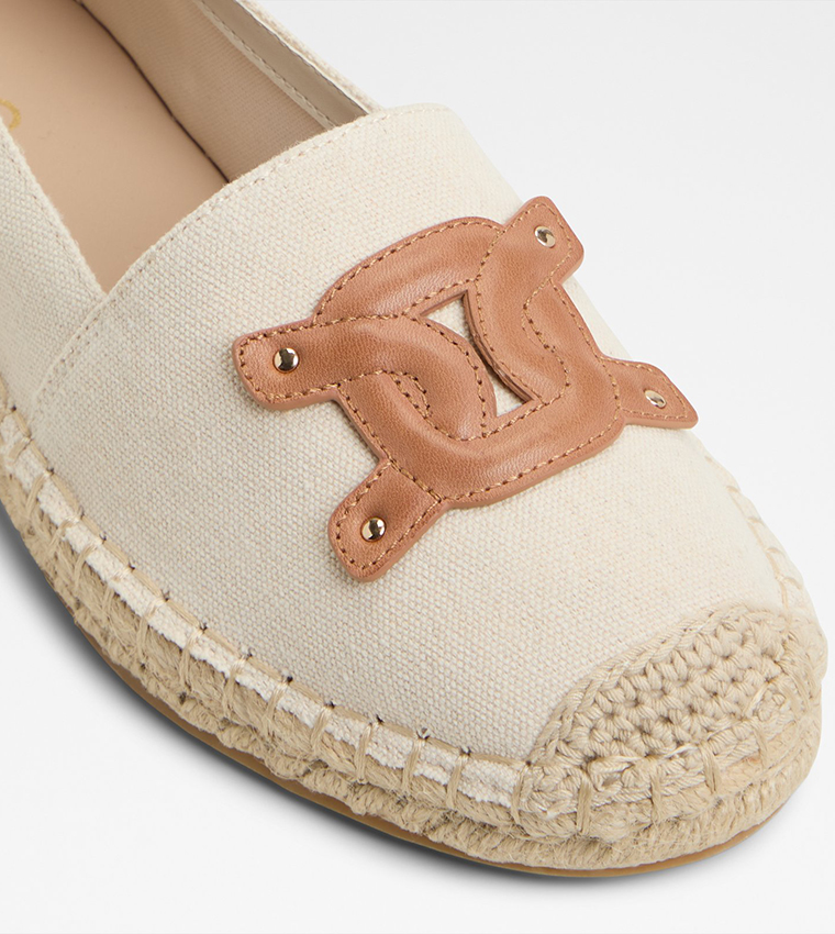 SANTACLARA Applique Detail Espadrille Slip-On Shoes