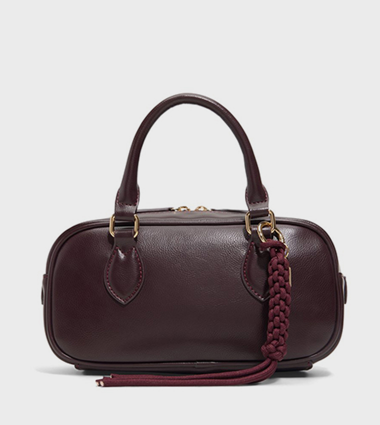 SAWYERR Textured Zippered Mini Satchel Bag