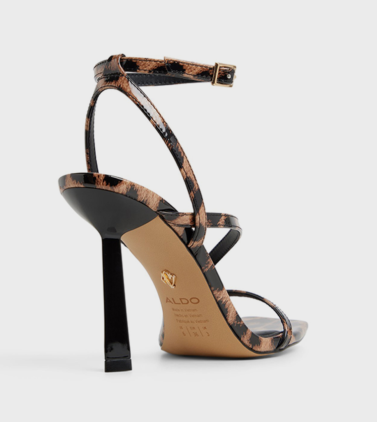 SCINTILLA Animal Printed Heeled Sandals