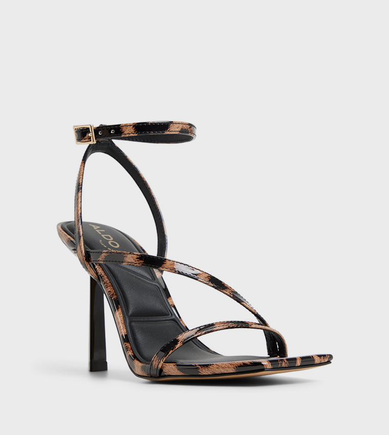 SCINTILLA Animal Printed Heeled Sandals