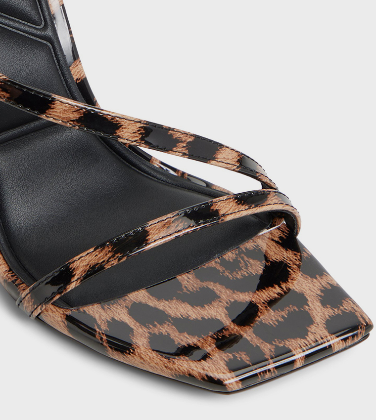 SCINTILLA Animal Printed Heeled Sandals