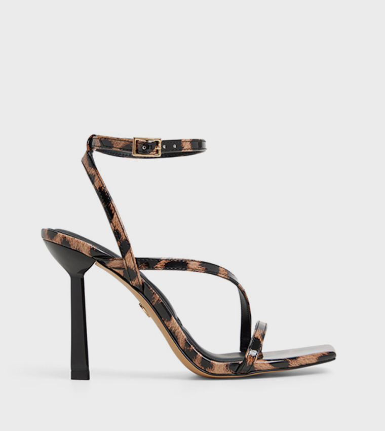 SCINTILLA Animal Printed Heeled Sandals