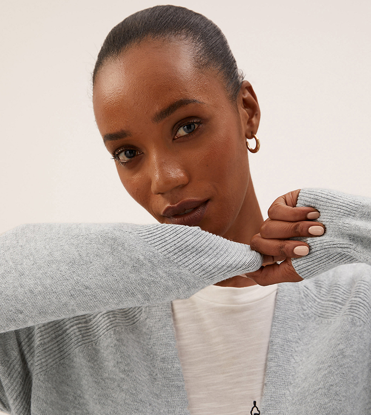 Marks and spencer grey cardigan cheap