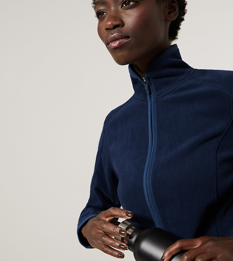 Funnel Neck Fleece Jacket