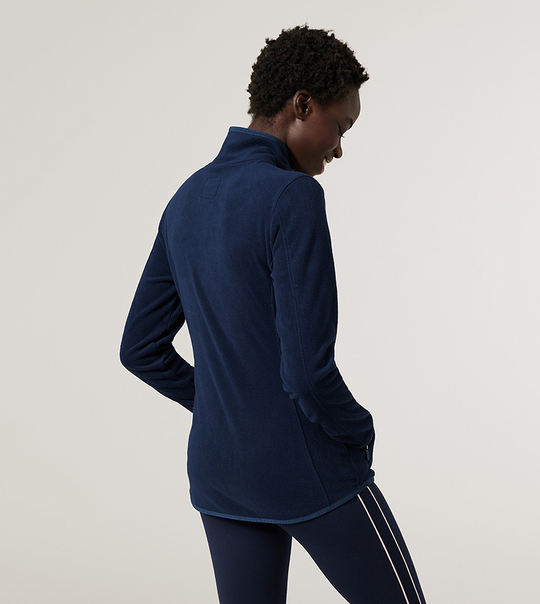 Funnel Neck Fleece Jacket