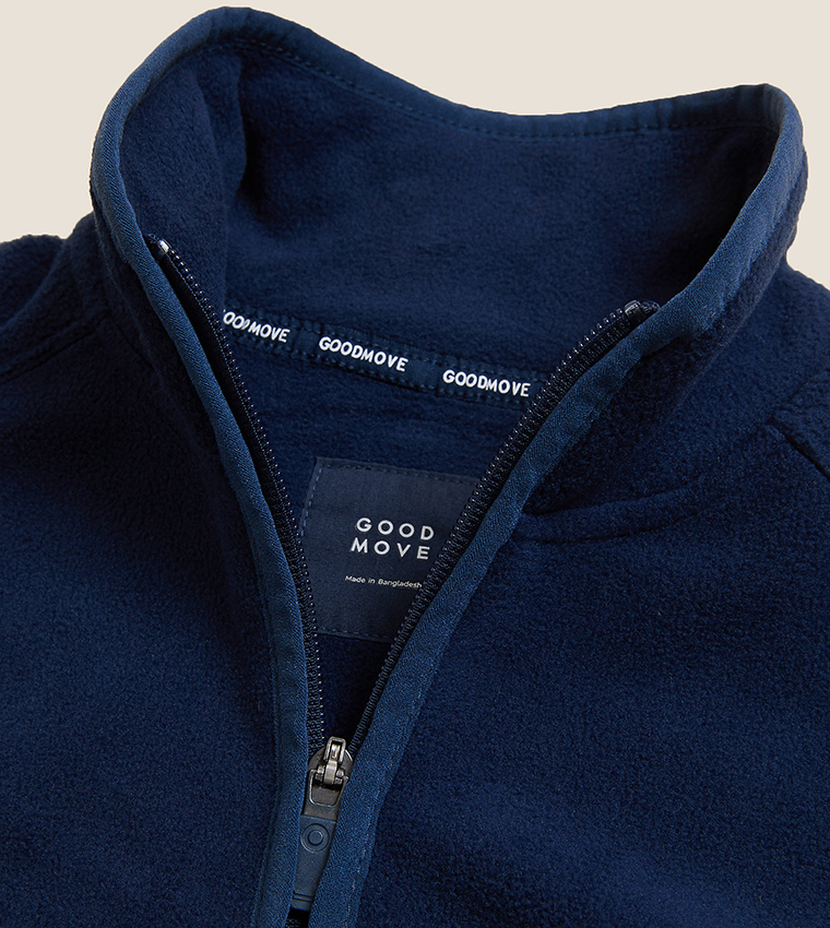 Funnel Neck Fleece Jacket