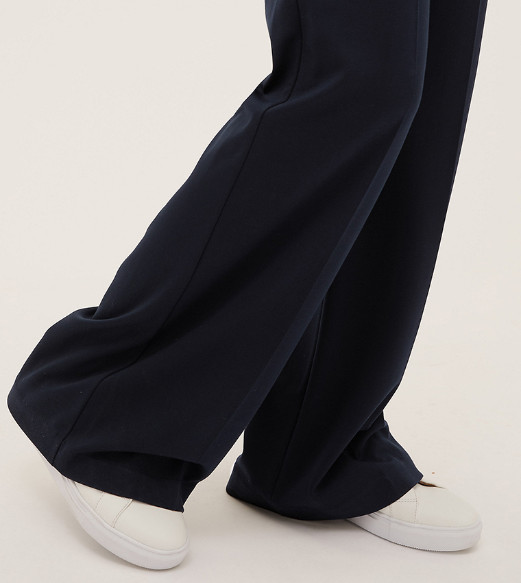 Jersey trousers shop wide leg