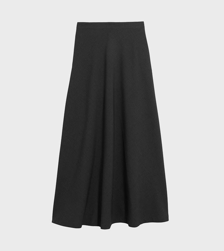 Black midi skirt marks and spencer store