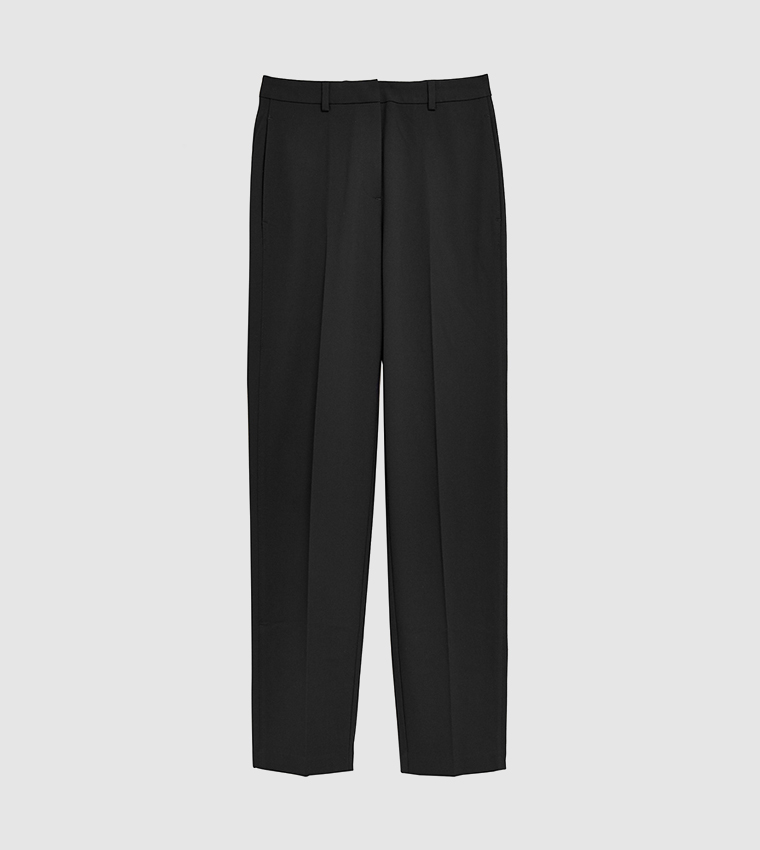 Straight Leg Trousers with Stretch-31 inches(Regular)