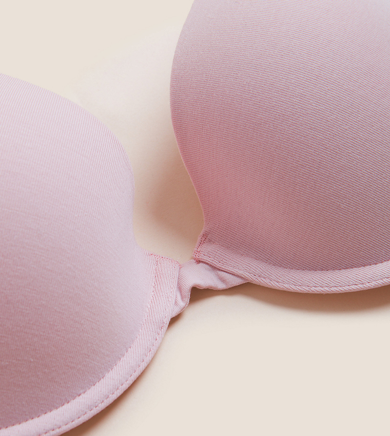 Marks & Spencer 3PACK NW COTTON PL - Push-up bra - soft pink/pink -  Zalando.de