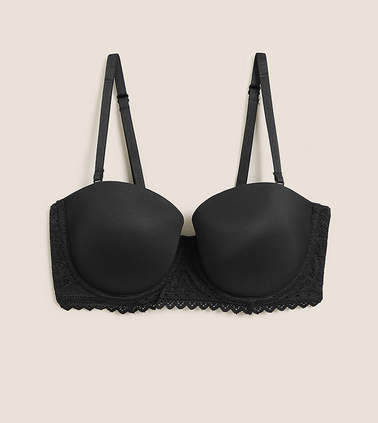 Buy Marks & Spencer Sumptuously Soft Padded Strapless Bra In Black