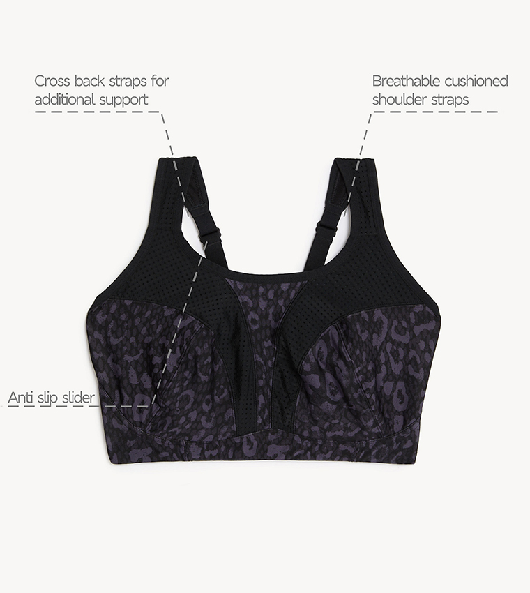 Buy Marks & Spencer Pack Of 2 Ultimate Support Non Wired Sports Bras F H In  Multiple Colors
