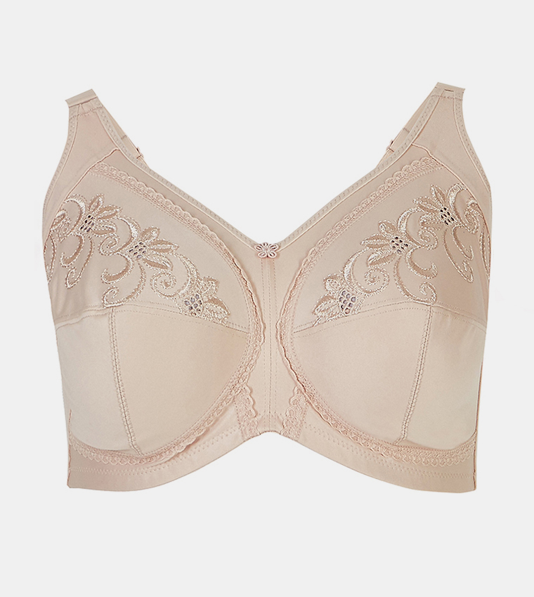 Buy Marks & Spencer Total Support Embroidered Full Cup Bra B H In Pink